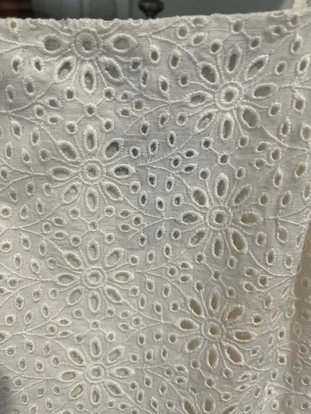 Ann Taylor Eyelet Midi Dress with Spaghetti Straps - Picture 3 of 7